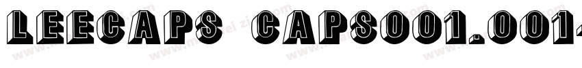 LeeCaps Caps001.001字体转换